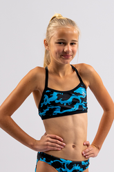 Girls Chlorine Proof Two Piece Top - Shockwave